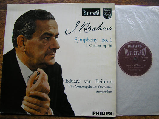 BRAHMS: SYMPHONY No. 1  VAN BEINUM / CONCERTGEBOUW ORCHESTRA   SABL 124
