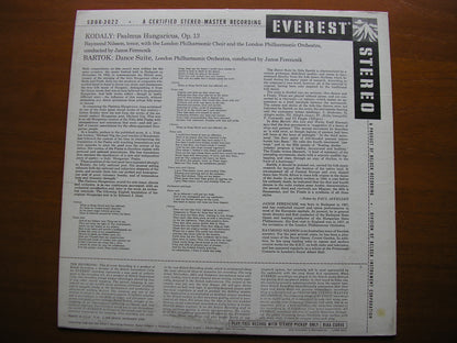 KODALY: PSALMUS HUNGARICUS / BARTOK: DANCE SUITE    FERENCSIK / LONDON PHILHARMONIC    SDBR 3022