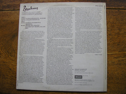 BRAHMS: SYMPHONY No. 1   STOKOWSKI / LONDON SYMPHONY  PFS 4305