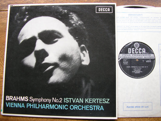 BRAHMS: SYMPHONY No. 2   ISTVAN KERTESZ / VIENNA PHILHARMONIC   SXL 6172