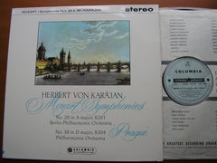 MOZART: SYMPHONIES Nos. 29 & 38 'Prague'     KARAJAN / BERLIN PHILHARMONIC / PHILHARMONIA ORCHESTRA    SAX 2356