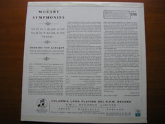 MOZART: SYMPHONIES Nos. 29 & 38 'Prague'     KARAJAN / BERLIN PHILHARMONIC / PHILHARMONIA ORCHESTRA    SAX 2356