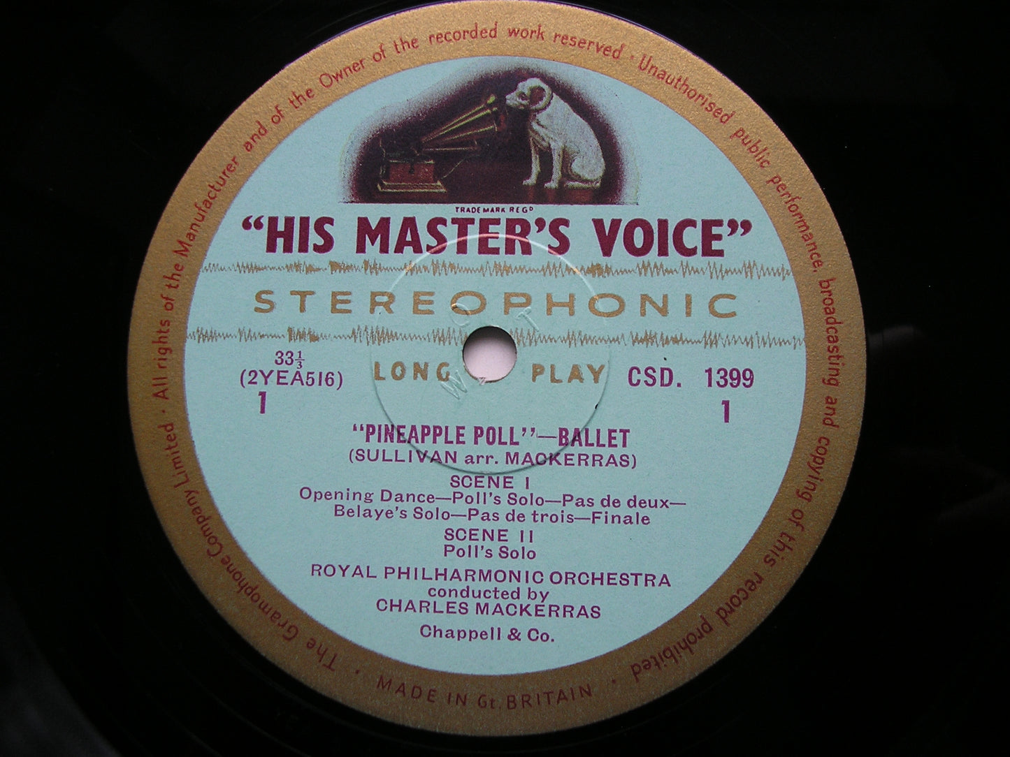 SULLIVAN - MACKERRAS: PINEAPPLE POLL     MACKERRAS / ROYAL PHILHARMONIC    CSD 1399