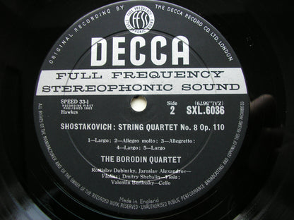 BORODIN: STRING QUARTET No. 2 / SHOSTAKOVICH: STRING QUARTET No. 8   BORODIN QUARTET   SXL 6036