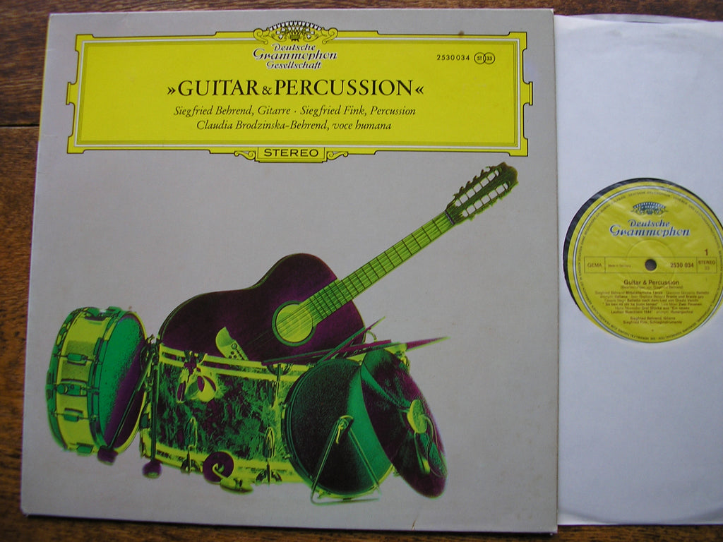 GUITAR & PERCUSSION: MUSIC OF THE 16th & 20th CENTURIES   SIEGFRIED BEHREND / SIEGFRIED FINK   2530 034