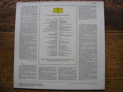 GUITAR & PERCUSSION: MUSIC OF THE 16th & 20th CENTURIES   SIEGFRIED BEHREND / SIEGFRIED FINK   2530 034