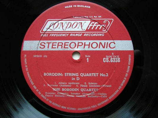 BORODIN: STRING QUARTET No. 2 / SHOSTAKOVICH: STRING QUARTET No. 8   BORODIN QUARTET   CS 6338