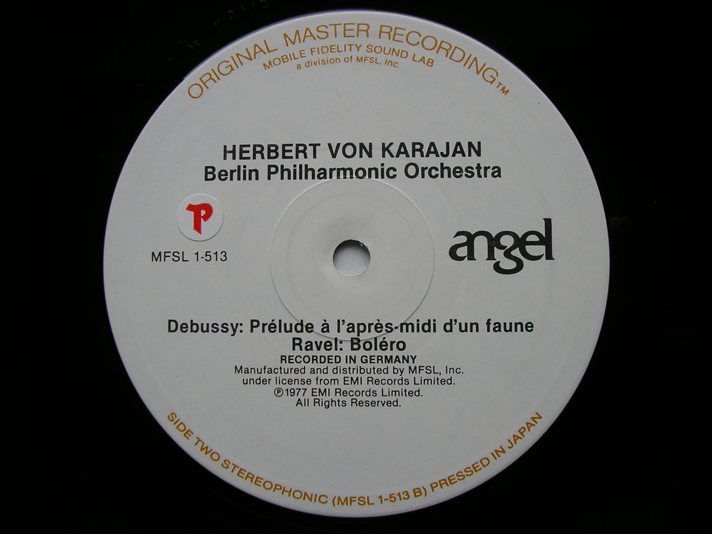 RAVEL: BOLERO / DEBUSSY: LA MER / PRELUDE      KARAJAN / BERLIN PHILHARMONIC ORCHESTRA                       MFSL 1 - 513