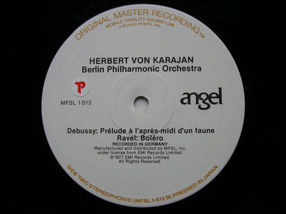 RAVEL: BOLERO / DEBUSSY: LA MER / PRELUDE      KARAJAN / BERLIN PHILHARMONIC ORCHESTRA                       MFSL 1 - 513