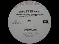 MOERAN: SYMPHONY in G MINOR     NEVILLE DILKES / ENGLISH SINFONIA     MFSL 1 - 524