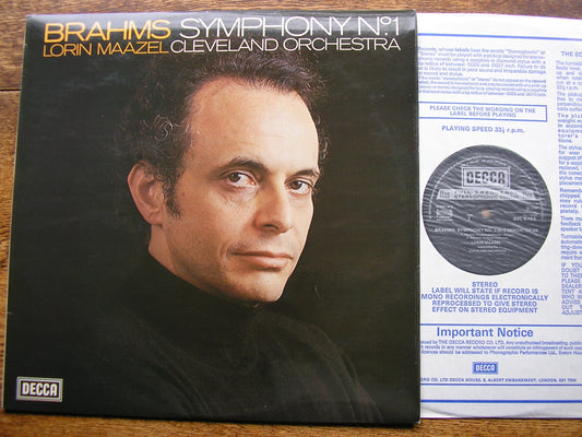 BRAHMS: THE FOUR SYMPHONIES / OVERTURES / HAYDN VARIATIONS   MAAZEL / CLEVELAND ORCHESTRA   4 LP