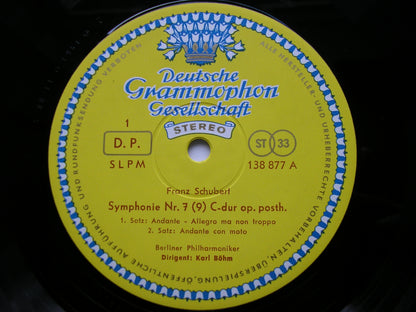 SCHUBERT: SYMPHONY No. 9 'Great C major'         KARL BOHM / BERLIN PHILHARMONIC    138 877