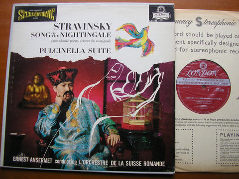 STRAVINSKY: SONG OF THE NIGHTINGALE / PULCINELLA Suite   ERNEST ANSERMET / SUISSE ROMANDE   CS 6138