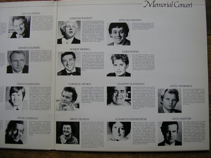JUSSI BJORLING MEMORIAL CONCERT   NILSSON / DI STEFANO / GEDDA / MERRILL / FISICHELLA /  McCRACKEN    SLT 33275 / 6