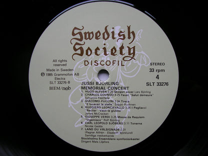 JUSSI BJORLING MEMORIAL CONCERT   NILSSON / DI STEFANO / GEDDA / MERRILL / FISICHELLA /  McCRACKEN    SLT 33275 / 6