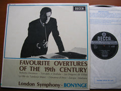 FAVOURITE OVERTURES OF THE 19th CENTURY: VERDI / OFFENBACH / ROSSINI / WALLACE / MAILLART   LONDON SYMPHONY  / BONYNGE SXL 6235