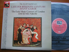 THE ART OF COURTLY LOVE: Late 14th Century Avant Garde     MUNROW / THE EARLY MUSIC CONSORT OF LONDON     ASD 3621