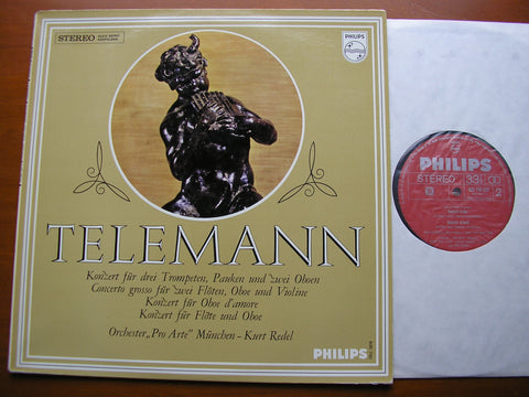 TELEMANN: CONCERTOS FOR TWO TRUMPETS / OBOE D'AMORE / FLUTE & OBOE / CONCERTO GROSSO    REDEL / PRO ARTE MUNICH    835 750