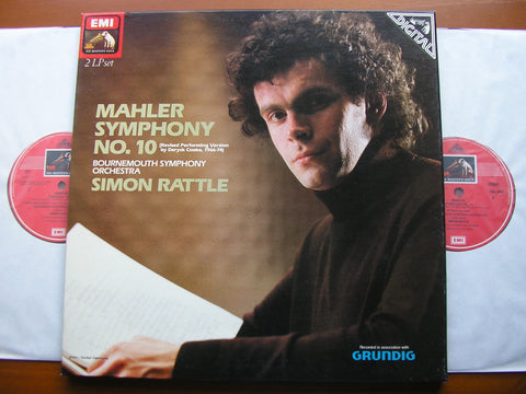 MAHLER: SYMPHONY No. 10    RATTLE / BOURNEMOUTH SYMPHONY    2 LP   SLS 5206