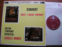 SCHUBERT: SYMPHONY No. 9 'Great C major'   CHARLES MUNCH / BOSTON SYMPHONY ORCHESTRA   SB 2085