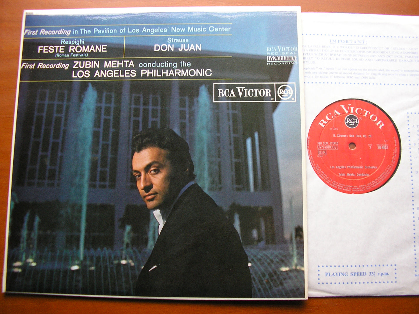 RESPIGHI: ROMAN FESTIVALS / STRAUSS: DON JUAN      ZUBIN MEHTA / LOS ANGELES PHILHARMONIC     SB 6637