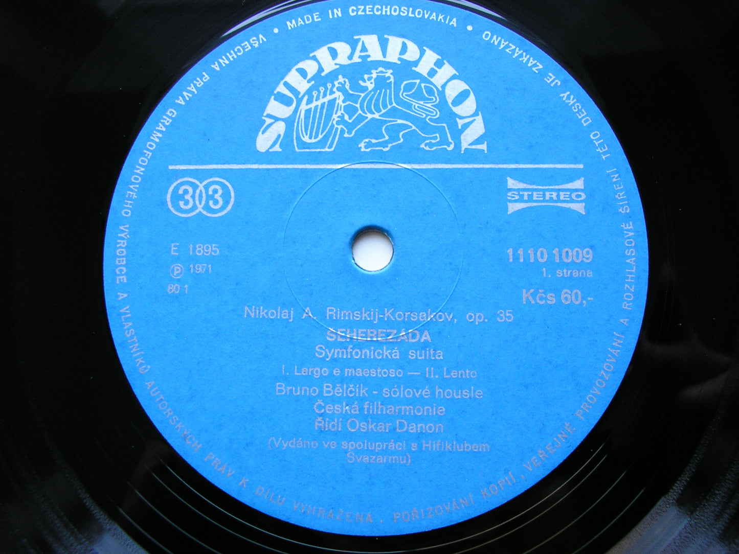RIMSKY - KORSAKOV: SCHEHERAZADE     DANON / CZECH PHILHARMONIC    1110 1009