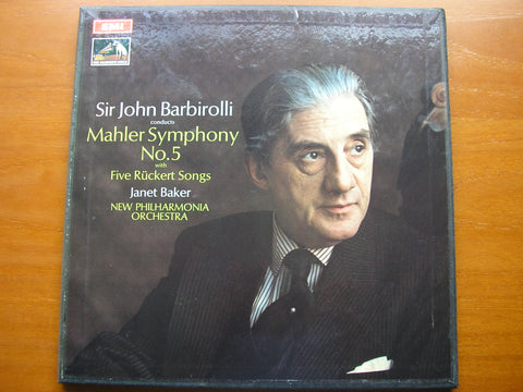 MAHLER: SYMPHONY No. 5 /  RUCKERT SONGS     BAKER / NEW PHILHARMONIA ORCHESTRA / BARBIROLLI     SLS 785