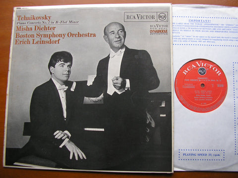 TCHAIKOVSKY: PIANO CONCERTO No. 1      DICHTER / BOSTON SYMPHONY / LEINSDORF      SB 6707