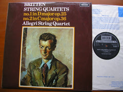 BRITTEN: STRING QUARTETS Nos. 1 & 2     ALLEGRI STRING QUARTET   SXL 6564