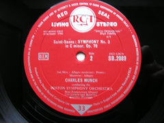 SAINT - SAENS: SYMPHONY No. 3   CHARLES MUNCH / BOSTON SYMPHONY ORCHESTRA   SB 2089