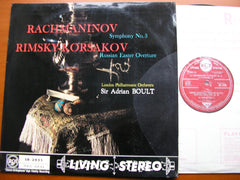 RACHMANINOV: SYMPHONY No. 3 / RIMSKY-KORSAKOV: RUSSIAN EASTER OVERTURE    BOULT / LONDON PHILHARMONIC   SB 2035