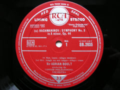 RACHMANINOV: SYMPHONY No. 3 / RIMSKY-KORSAKOV: RUSSIAN EASTER OVERTURE    BOULT / LONDON PHILHARMONIC   SB 2035