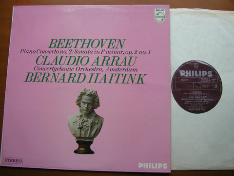 BEETHOVEN: PIANO CONCERTO No. 2 / PIANO SONATA No. 1     ARRAU / CONCERTGEBOUW ORCHESTRA / HAITINK    SAL 3714