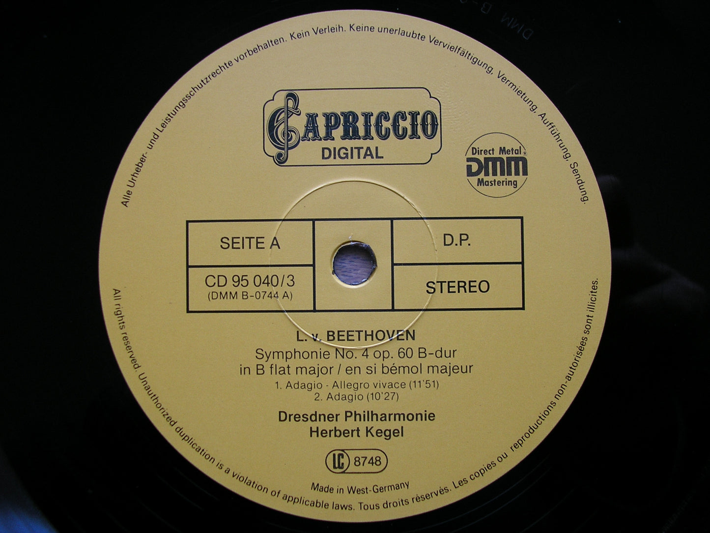 BEETHOVEN: THE NINE SYMPHONIES / TWO OVERTURES   SOLOISTS / DRESDEN PHILHARMONIC / HERBERT KEGEL   95 040 1 - 8