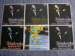 TCHAIKOVSKY: SIX SYMPHONIES    MAAZEL / VIENNA PHILHARMONIC ORCHESTRA     SXL 6085 / 6157 / 6159 / 6162 / 6163 / 6164