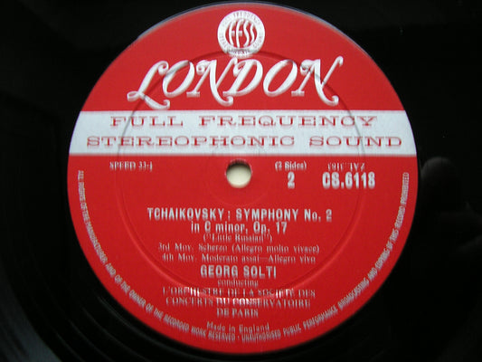 TCHAIKOVSKY: SYMPHONY No. 2 'Little Russian'   SOLTI / PARIS CONSERVATOIRE   CS 6118