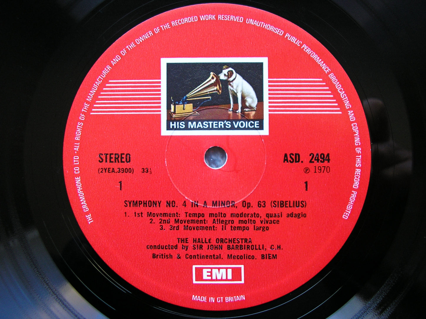SIBELIUS: THE SEVEN SYMPHONIES SIR JOHN BARBIROLLI / HALLE ORCHESTRA ASD 2308 / 2326 / 2366 / 2494 / 2648