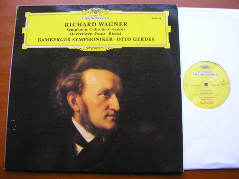 WAGNER: SYMPHONY in C / FAUST OVERTURE / RIENZI OVERTURE     GERDES / BAMBERG SYMPHONY   2530 194