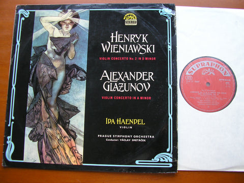 WIENIAWSKI: VIOLIN CONCERTO No. 2 / GLAVUNOV: VIOLIN CONCERTO     IDA HAENDEL / PRAGUE SYMPHONY / SMETACEK   SUA ST 50687