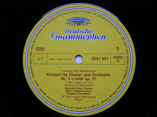 BEETHOVEN: PIANO CONCERTO No. 3    POLLINI / VIENNA PHILHARMONIC / BOHM    2531 057