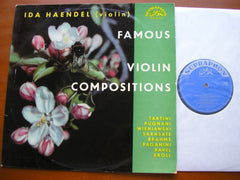 IDA HAENDEL PLAYS FAMOUS VIOLIN COMPOSITIONS    HAENDEL / HOLECEK    SUA 10465