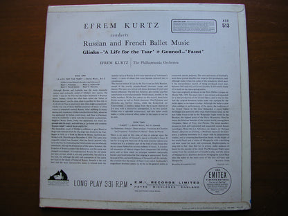 RUSSIAN & FRENCH BALLET MUSIC: GLINKA & GOUNOD    KURTZ / PHILHARMONIA    ASD 513