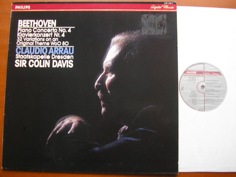 BEETHOVEN: PIANO CONCERTO No. 4     ARRAU / DRESDEN STATE ORCHESTRA / DAVIS     416 144