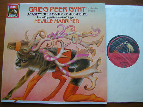 GRIEG: PEER GYNT highlights    POPP / ACADEMY OF ST MARTIN IN THE FIELDS / MARRINER    ASD 143440