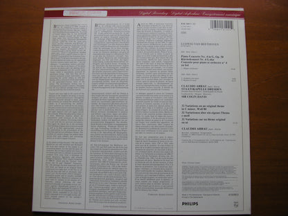 BEETHOVEN: PIANO CONCERTO No. 4     ARRAU / DRESDEN STATE ORCHESTRA / DAVIS     416 144