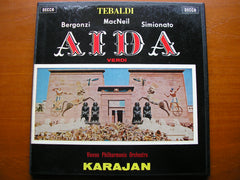 VERDI: AIDA   TEBALDI / BERGONZI / MacNEIL / SIMIONATO / VIENNA PHILHARMONIC ORCHESTRA   / KARAJAN   SXL 2167 / 9