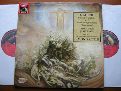 MAHLER: SYMPHONY No. 2 'Resurrection'   AUGER / BAKER / CBSO / RATTLE   2 LP   27 0598