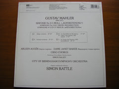 MAHLER: SYMPHONY No. 2 'Resurrection'   AUGER / BAKER / CBSO / RATTLE   2 LP   27 0598