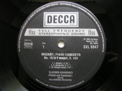 MOZART: THE PIANO CONCERTOS      VLADIMIR ASHKENAZY / PHILHARMONIA   10 LP