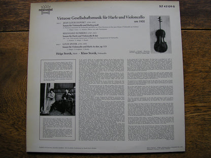 VIRTUOSO MUSIC FOR CELLO & HARP: SPOHR / ROMBERG / DUPORT    STORCK / STORCK   SLT 43109